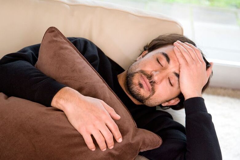 Sensazione di malessere a causa della prostatite